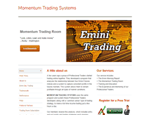 Tablet Screenshot of momentumtradingroom.com